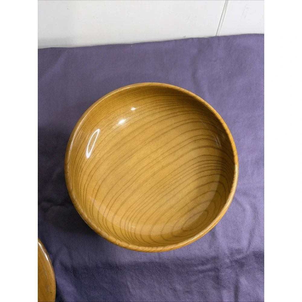 Vintage Oregon Myrtlewood Chalet Lidded Bowl Hand Turned Mid Century Modern